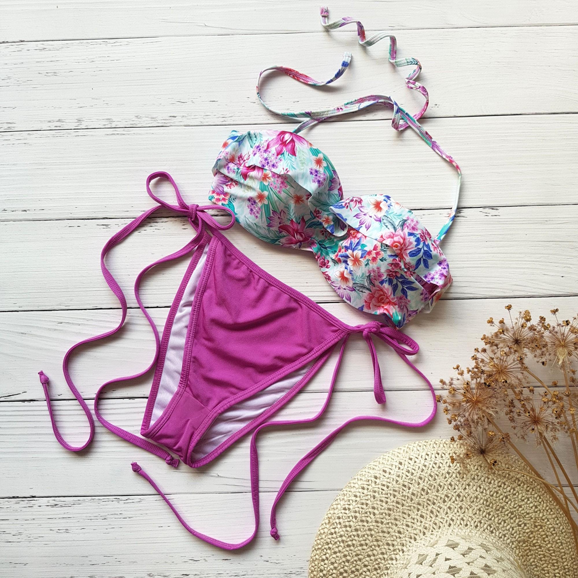 Купальник раздельный Accessorize 8853 L р. 46 Сиреневый