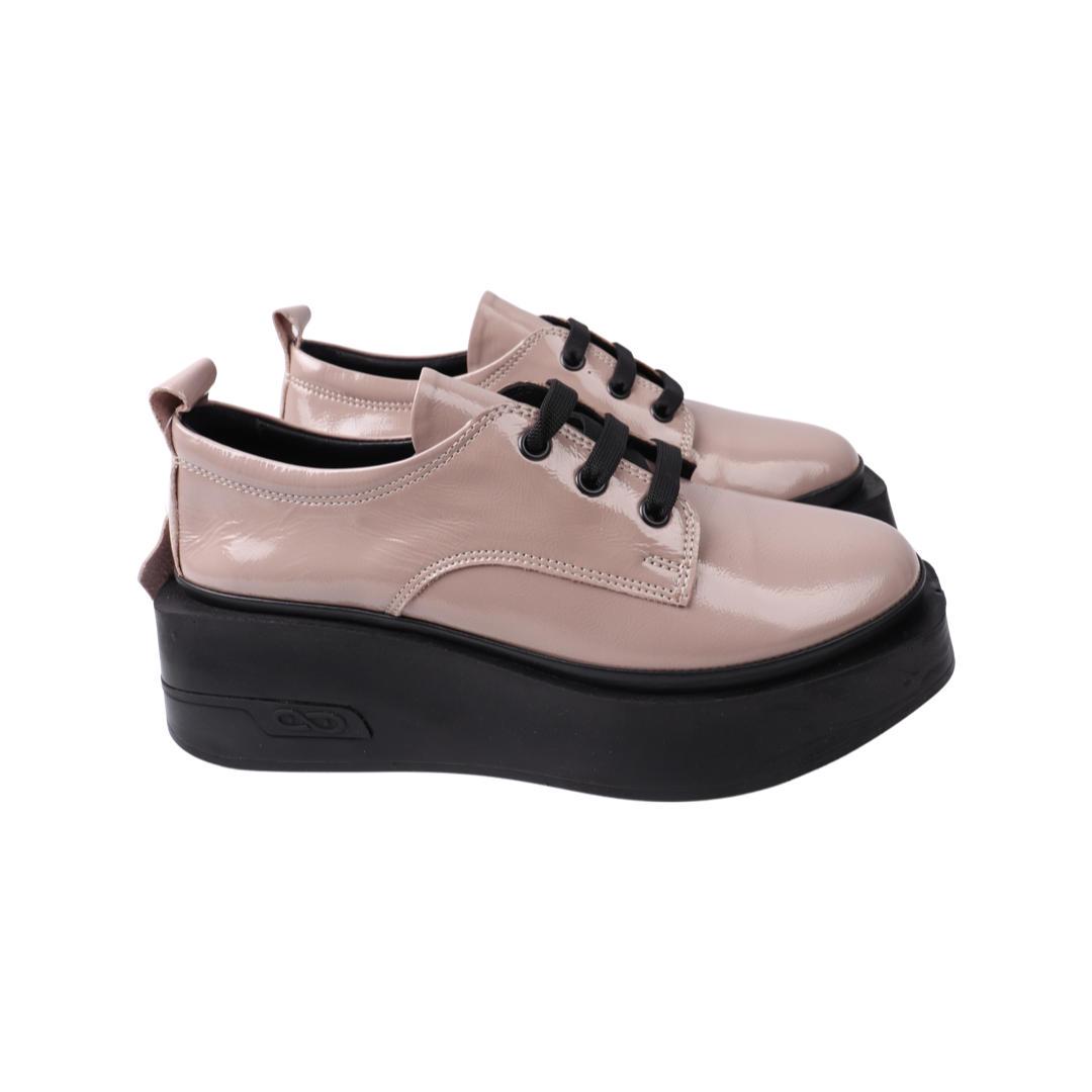 Туфли женские Phany из лаковой кожи р. 38 Капучино (239-21DTC)