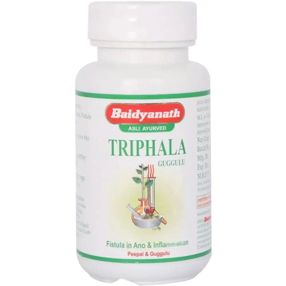 Трифала Гуггул Байдьянатх Baidyanath Triphala guggul 80 таб.