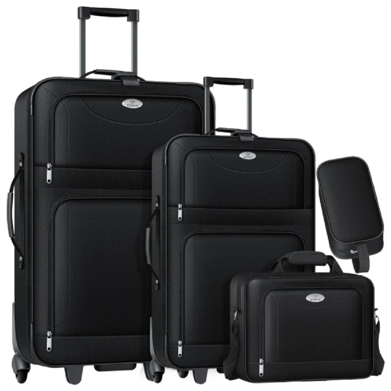 Набор чемоданов дорожных KESSER 4 пр. S/M/L/XL Черный (24386716)
