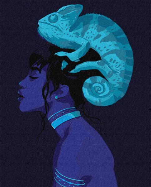 Картина по номерам Идейка Неоновая красота 40х50 см в термопакете (KHO4890)