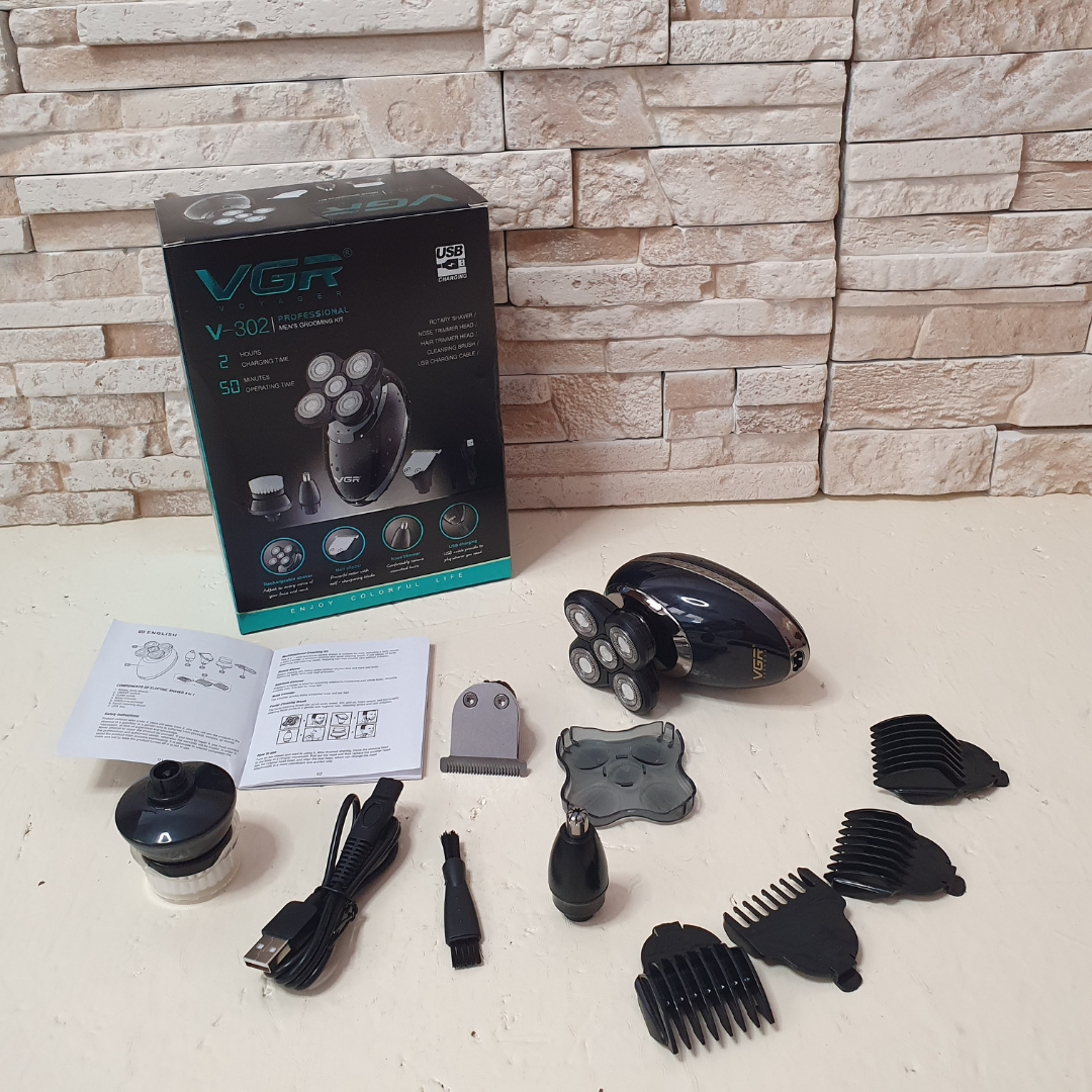 Электробритва VGR водонепроницаемая с индикатором заряда аккумулятора (RG20-V3) - фото 5