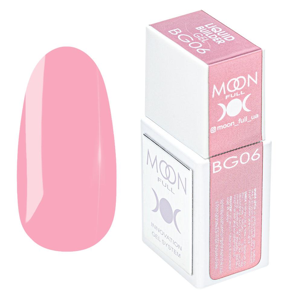 Гель для наращивания моделирующий Moon Full Liquid Builder Gel №BG06 15 мл