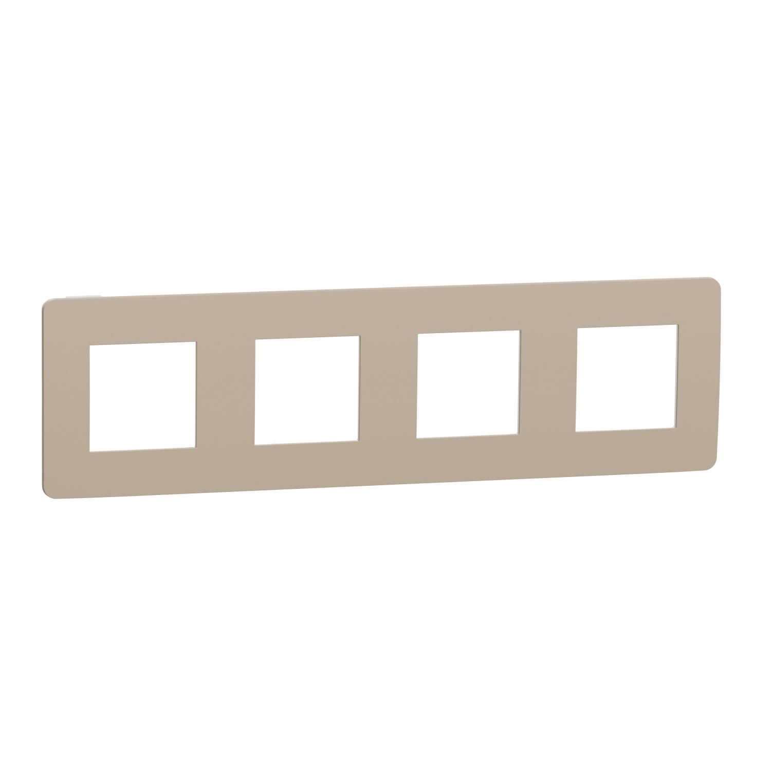 Рамка четырехместная Schneider Electric Unica New Studio Color Песочный (NU280826)