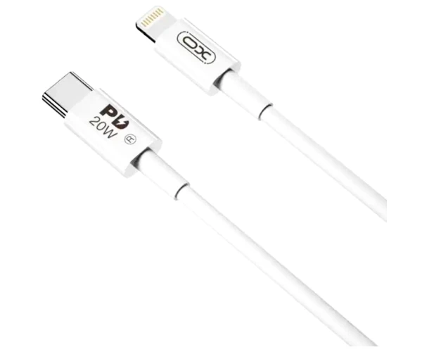 Кабель дата Xo NB-Q189B PD20W Type-C to Lightning 2 м White