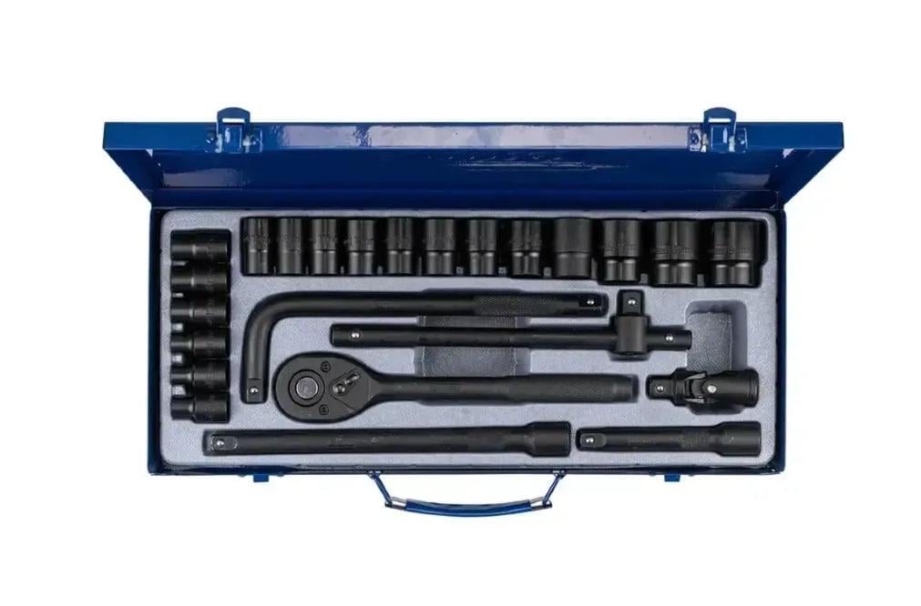 Набор инструментов в металлическом кейсе Scheppach SCH-4245B-5MPB 24 пр. 1/2" 6-гр. 8-32 мм (SCH-4245B-5MPB) - фото 3 Набор инструментов в металлическом кейсе Scheppach SCH-4245B-5MPB 24 пр. 1/2" 6-гр. 8-32 мм (SCH-4245B-5MPB) - фото 3