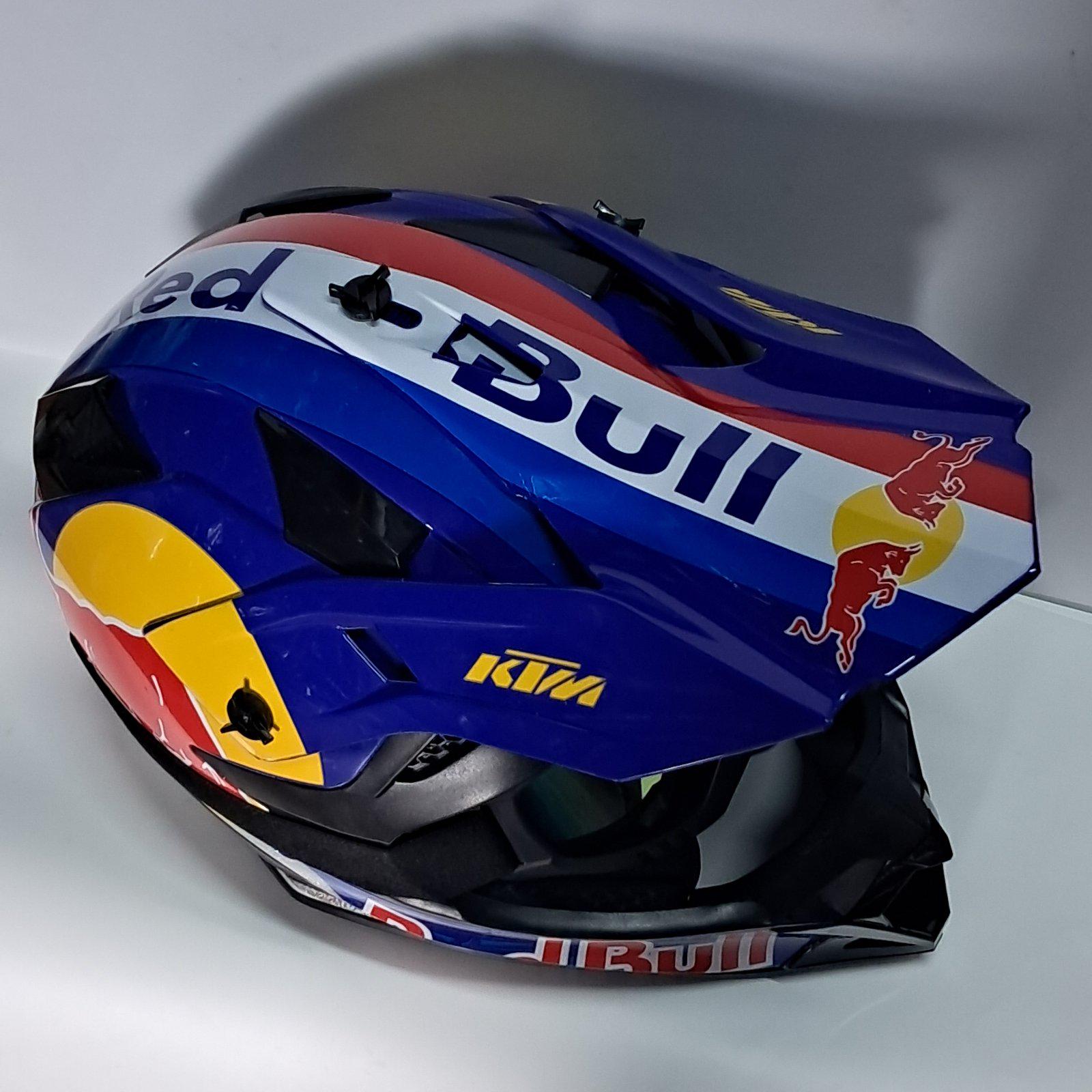 Мотошолом Red Bull KTM Cross з окулярами (H-KRBg) - фото 2