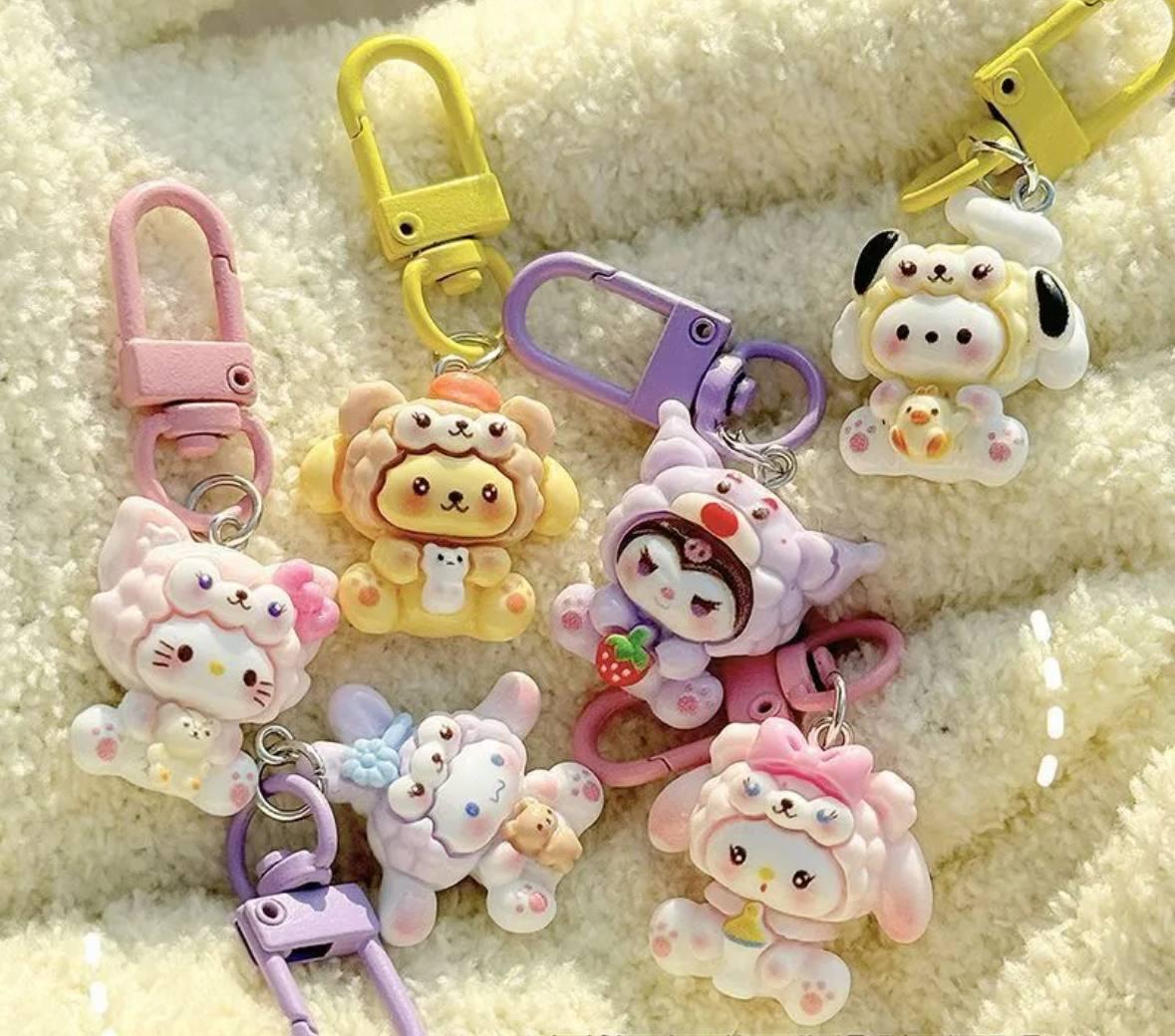 Набір брелоків аніме кавайї Куромі Мелоді Хеллоу Кітті (2624363234) - фото 3 Набір брелоків аніме кавайї Куромі Мелоді Хеллоу Кітті (2624363234) - фото 3