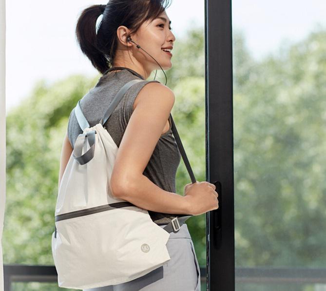 Рюкзак Runmi Ninetygo 90 Lightweight Urban Drawstring backpack White - фото 4