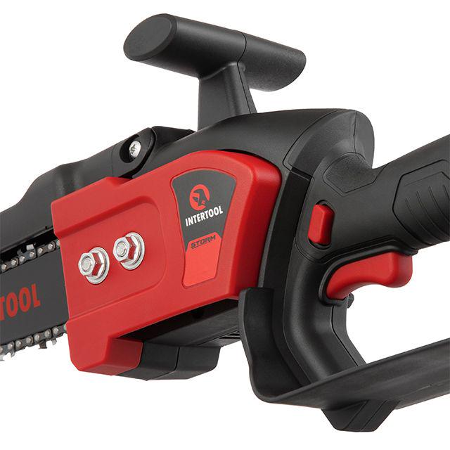 Пила цепная аккумуляторная Intertool WT-9210 Storm с бесщеточным двигателем 20 В шина 20 см 7,5 м/с без ЗУ и АКБ (25507490) - фото 8