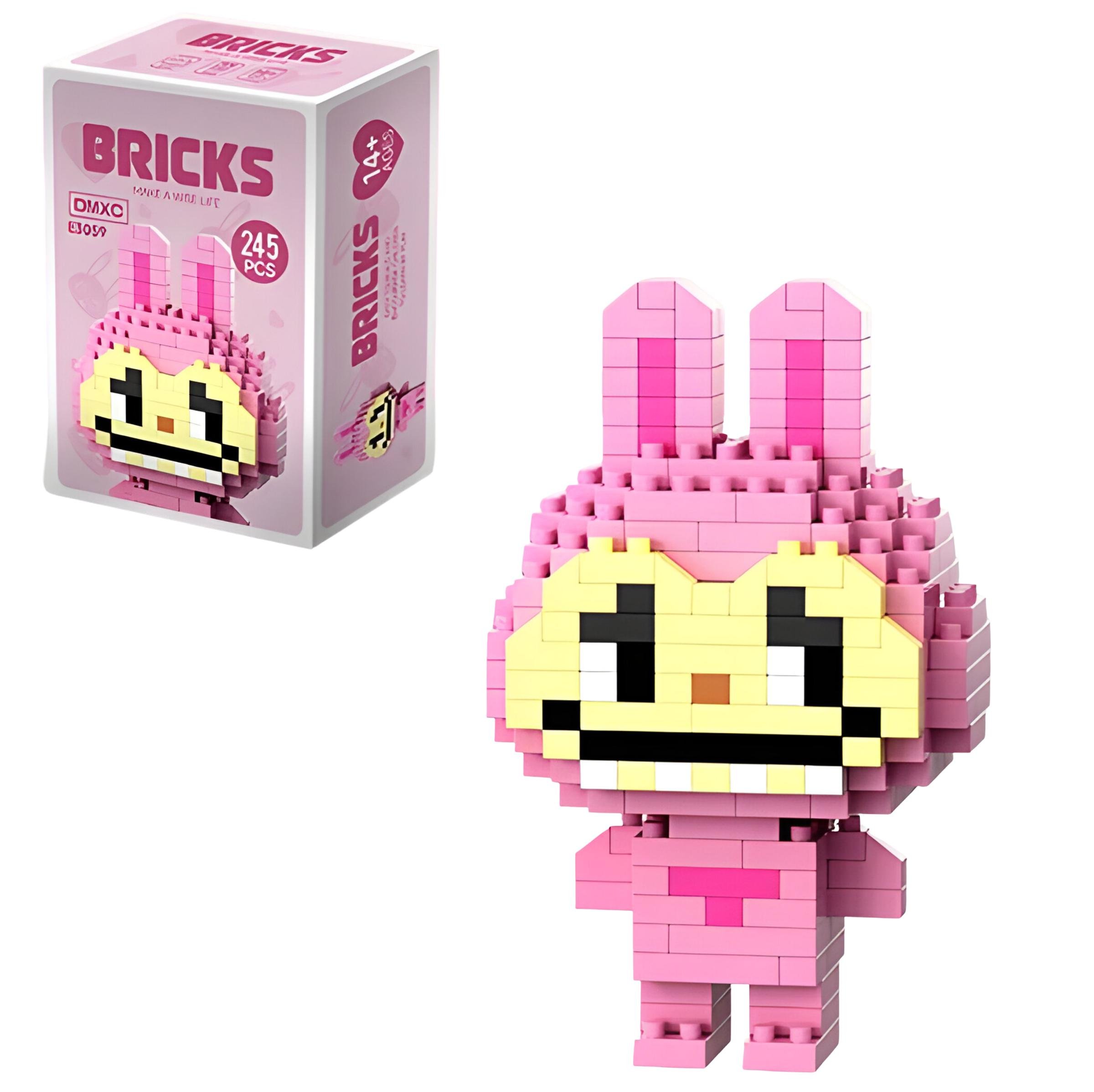 Конструктор детский Bricks Зайка Лабуба 245 дет. Розовый (E3059) Конструктор детский Bricks Зайка Лабуба 245 дет. Розовый (E3059)