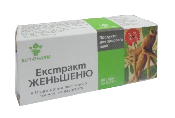 Экстракт женьшеня Элит-Фарм 80 табл. (1004683584)