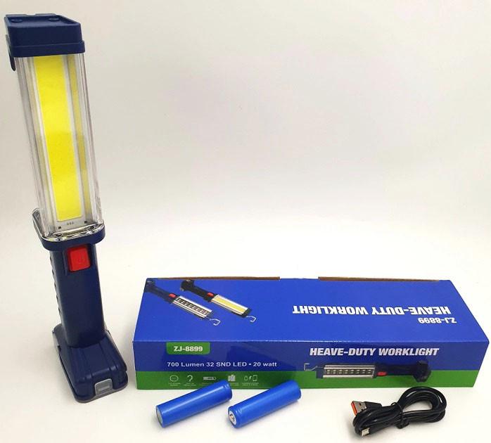 Ліхтар для СТО ZJ-8899-2 акумуляторний із гачком/магнітом 20 Вт (1982143864) - фото 6