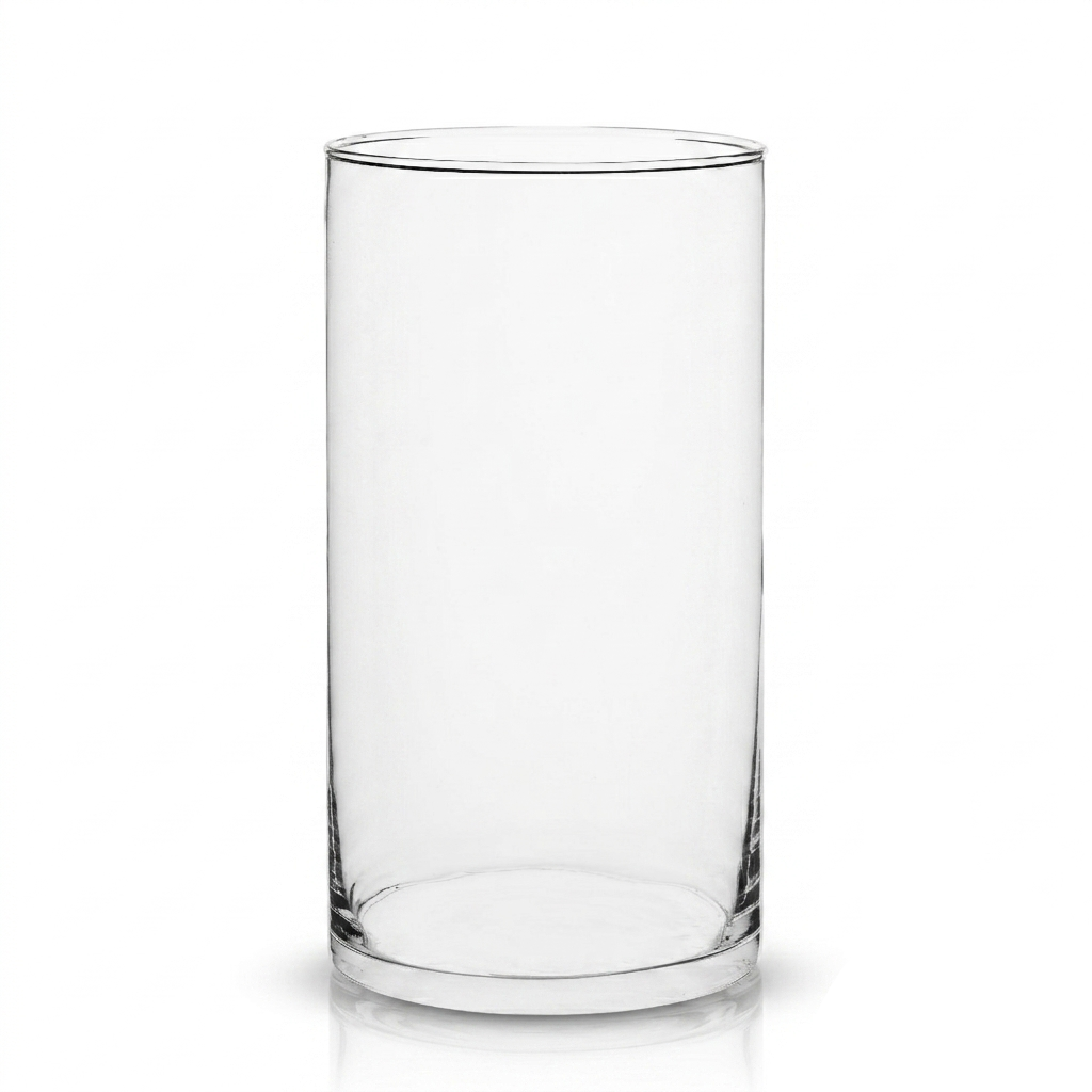 Ваза стеклянная для цветов и декора Ecomo Cylinder 29x15,8 см (35940)
