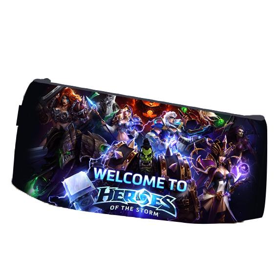 Пенал школьный Heroes of the Storm Герои Шторма двухсторонний 22х11 см (pn_0146)
