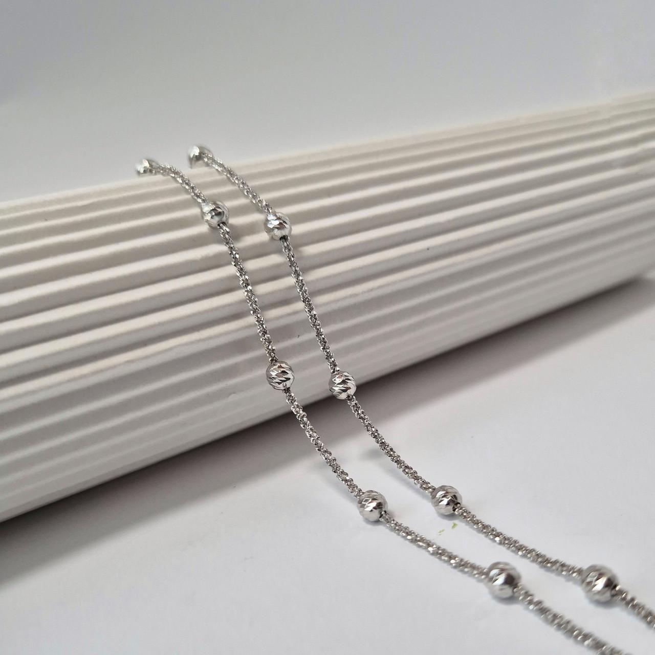 Ланцюжок круглий з кульками срібло 925 проби родоване 5,09 г 50 см (atom/strd02) - фото 5 Ланцюжок круглий з кульками срібло 925 проби родоване 5,09 г 50 см (atom/strd02) - фото 5