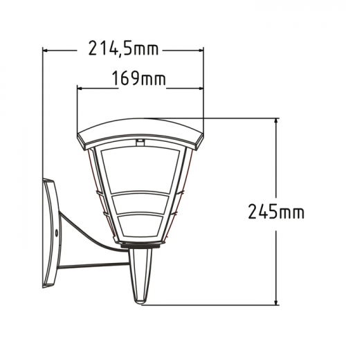 Світильник фасадний Yonca 2 400-010-133 настінний Е27 Чорний (17671694) - фото 2 Світильник фасадний Yonca 2 400-010-133 настінний Е27 Чорний (17671694) - фото 2