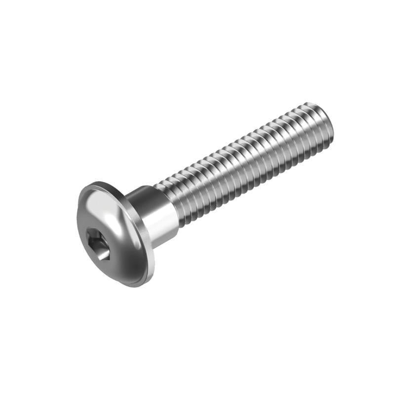 Гвинт із буртиком Metalvis М6х60 10.9 білий цинк часткове різьблення L24 крок 1 напівкругле HX4 200 шт. (5I20L00005I260602L)