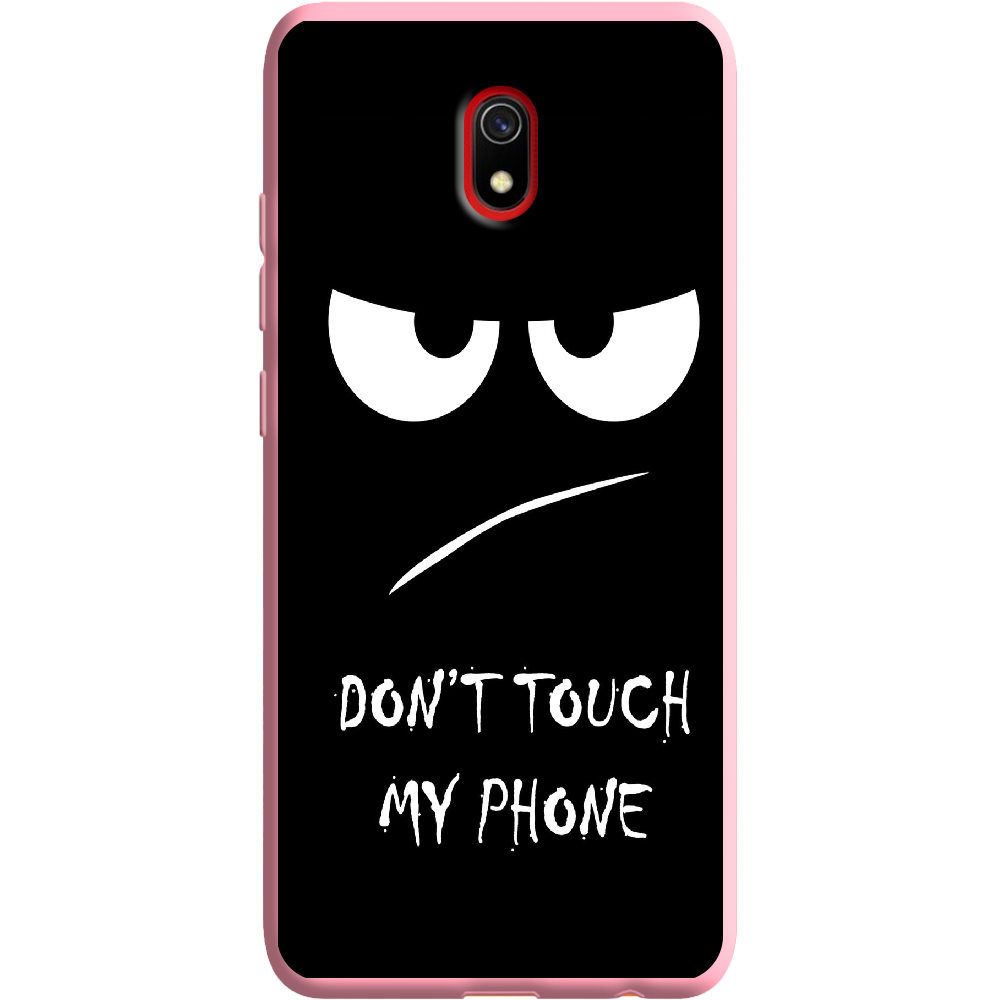 Чехол Boxface Xiaomi Redmi 8A Don't Touch my Phone Розовый силикон (38341-up535-38675)