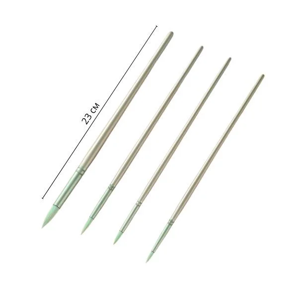 Набір пензликів для малювання 6 шт. Зелений (C01392-2) - фото 5