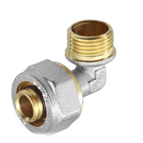 Кут із зовнішнім різьбленням з проточкою SANTAN 20х1/2" (43382)