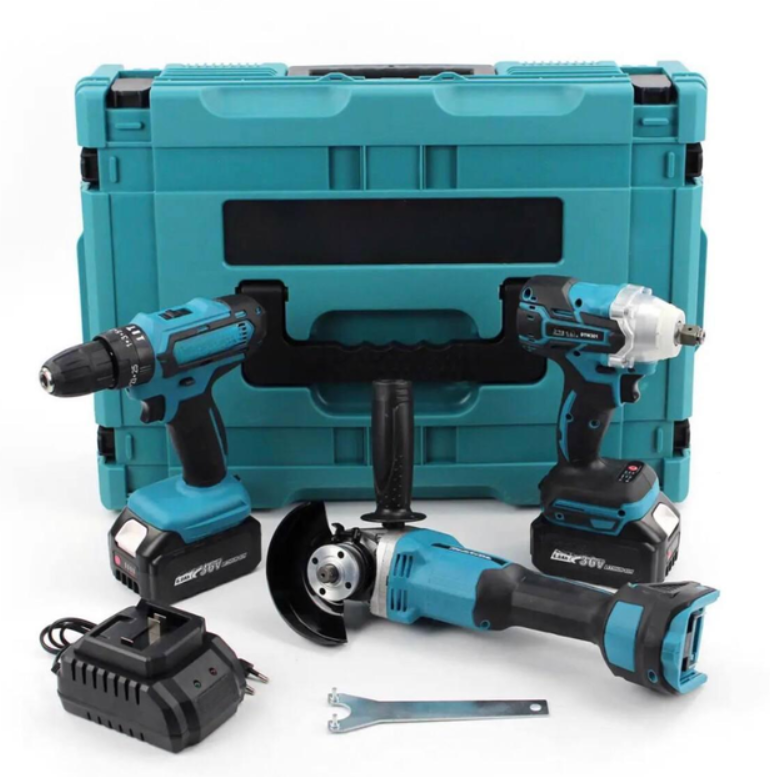 Набір інструментів 3в1 шуруповерт/гайковерт/кутова шліфувальна машина (45162-9713_3670) - фото 5 Набір інструментів 3в1 шуруповерт/гайковерт/кутова шліфувальна машина (45162-9713_3670) - фото 5