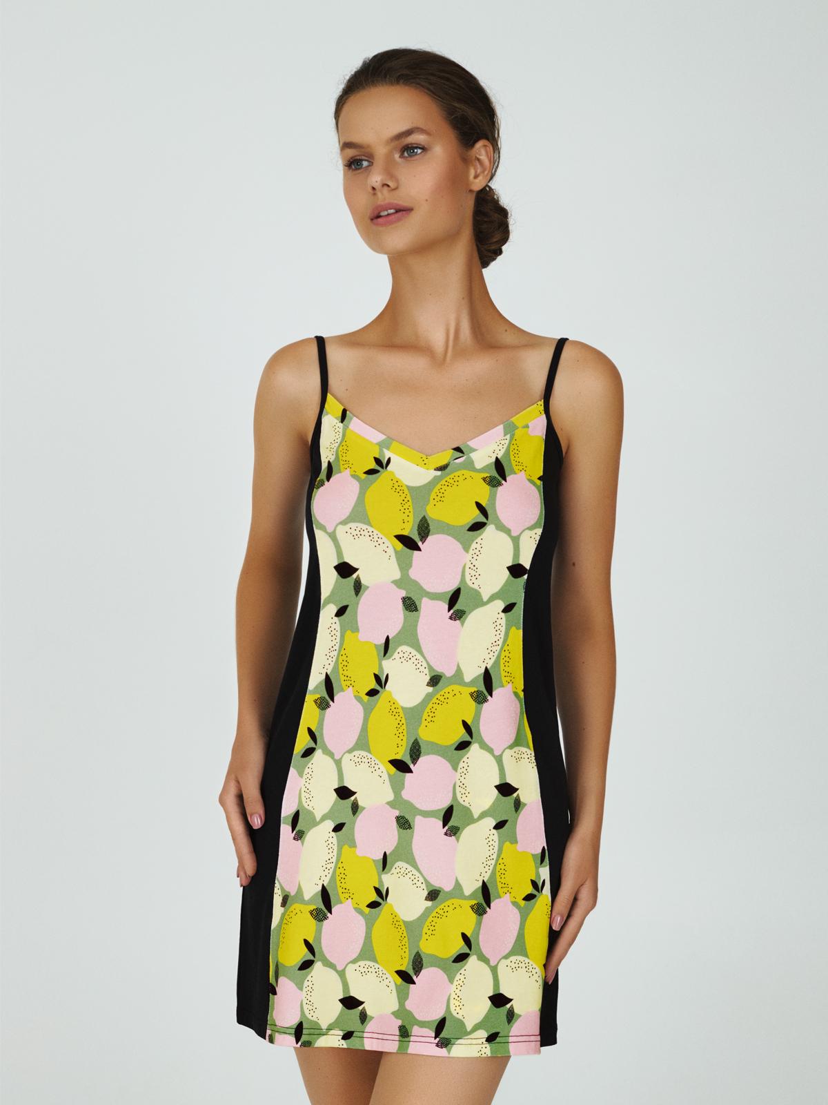 Ночная рубашка Ellen lemonade ldk 112/04/01 S Черно-зеленый