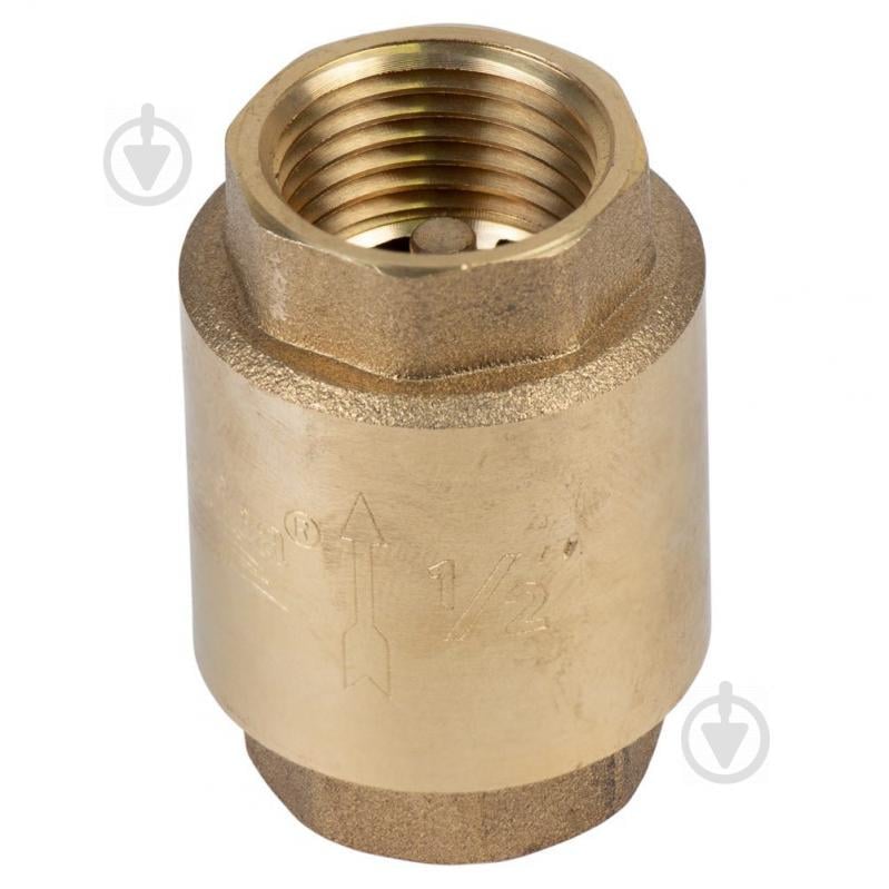 Клапан зворотній F1/2"×F1/2" (латунь) euro 130г AQUATICA (779650)