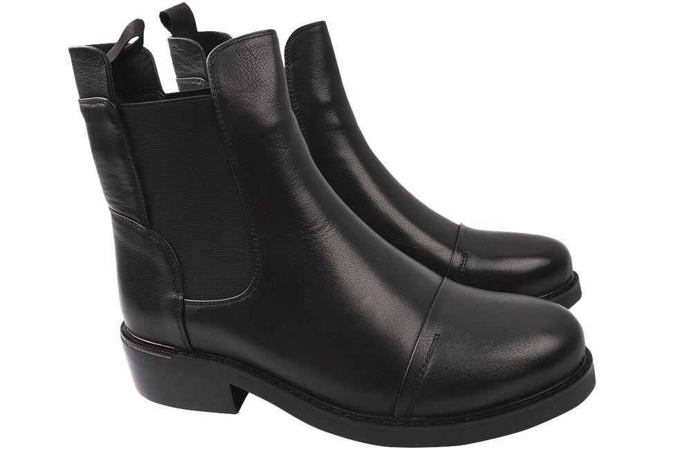 Ботинки женские Farinni из кожи р. 37 Черный (100-20DHC)