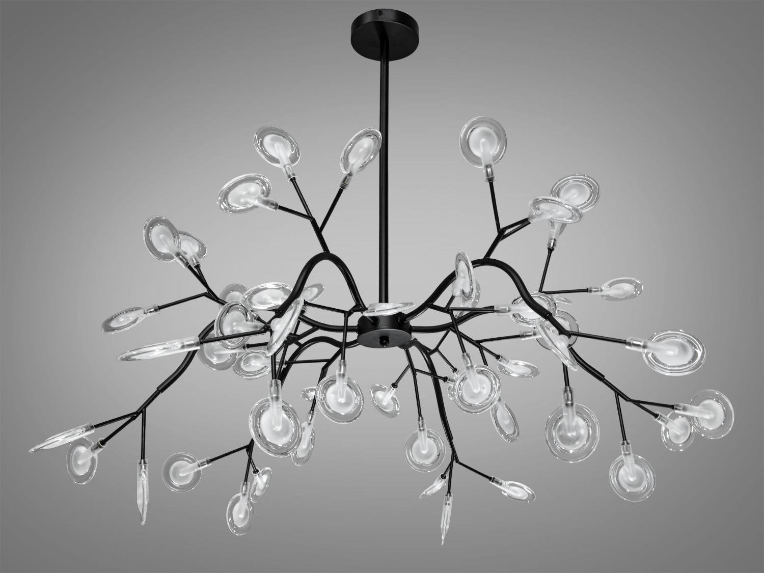 Люстра Светлячок 54 ламп (886-54C BK)