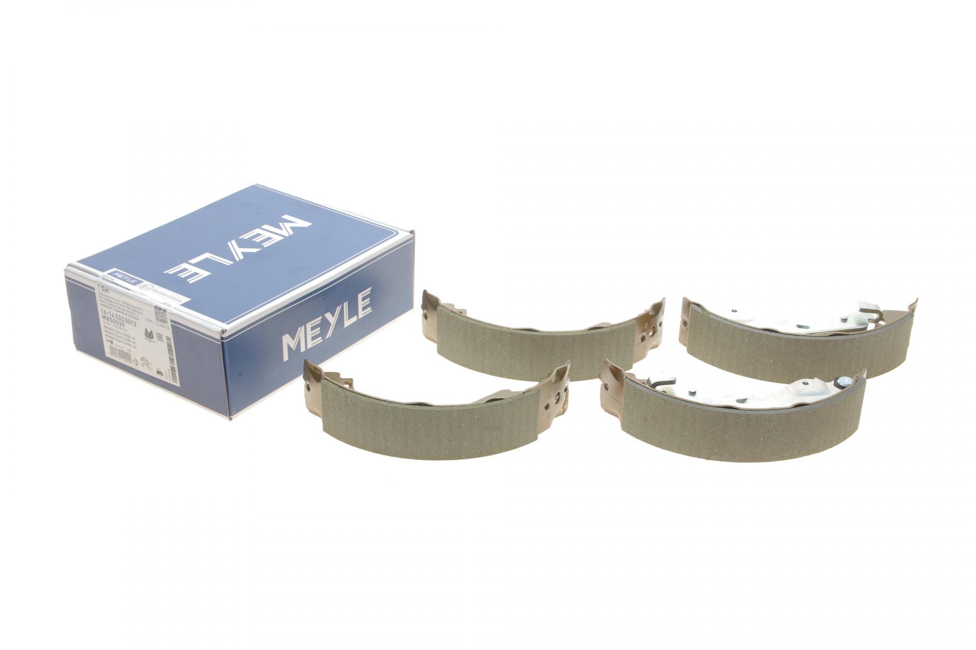 Колодки тормозные задние Meyle для Renault Clio II/IV/Symbol 98- барабанные 203x38 мм (16-14 533 0012)