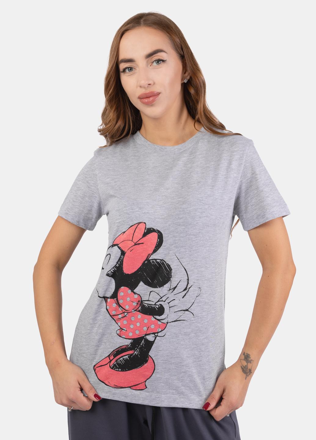 Футболка женская Fashion 103742 L Серый Футболка женская Fashion 103742 L Серый