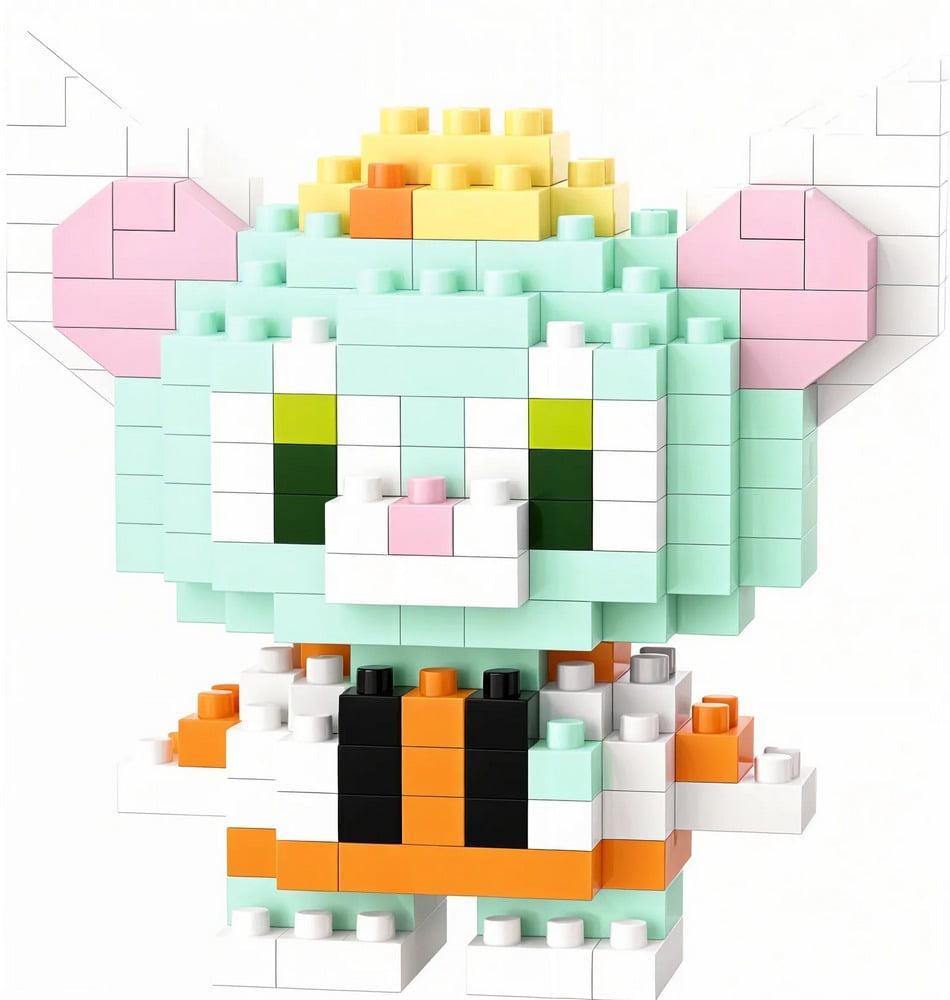 Конструктор 3D Mini Bricks SHLab BB-21 Yellow Cat 6 см (39061)