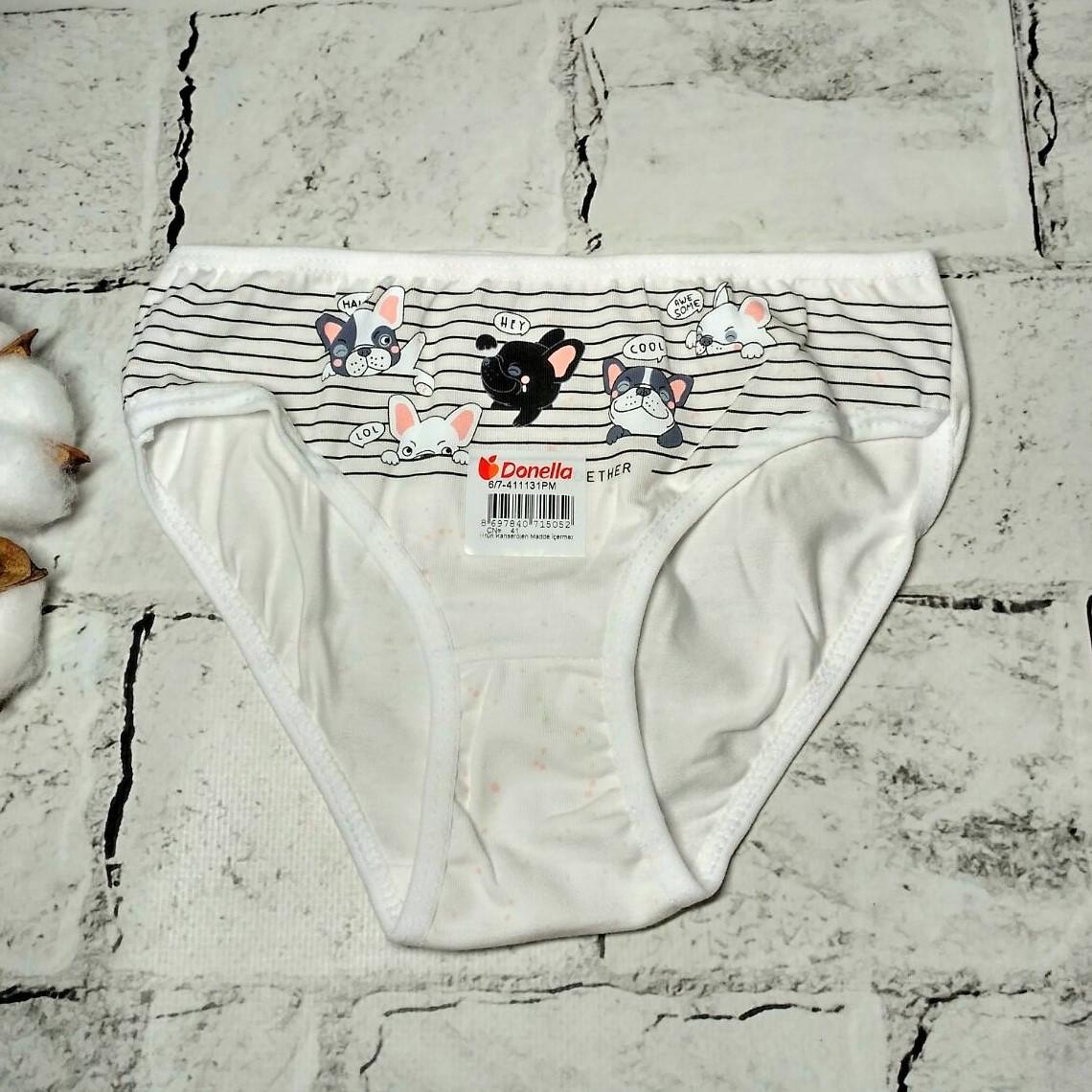 Девочки белые трусики Tommy Hilfiger - Белые и серые трусики из хлопка для девочек (2шт.) |  Childrensalon