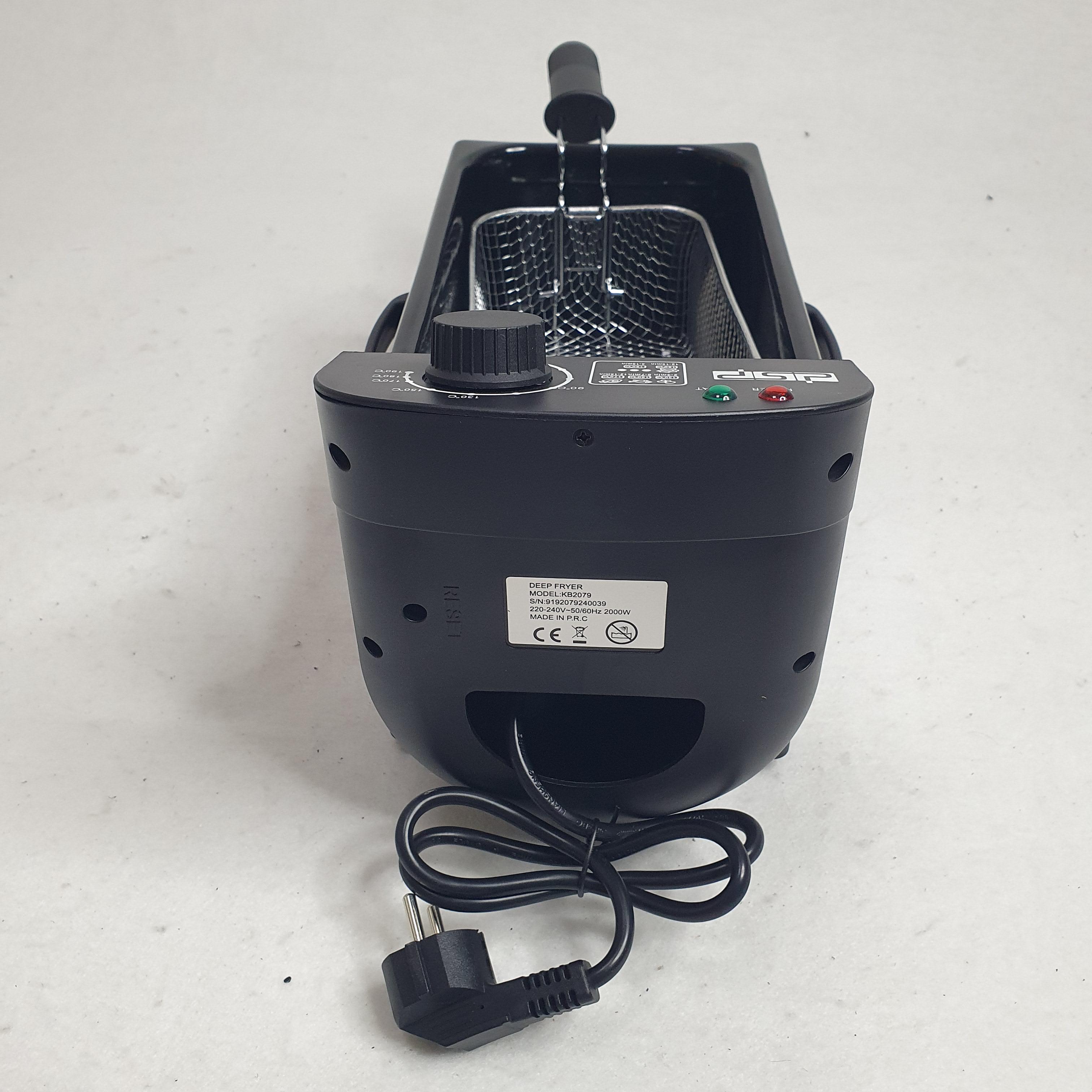 Фритюрниця з сіткою DSP KB-2079 2000W 3 л Сріблястий (17510505) - фото 9