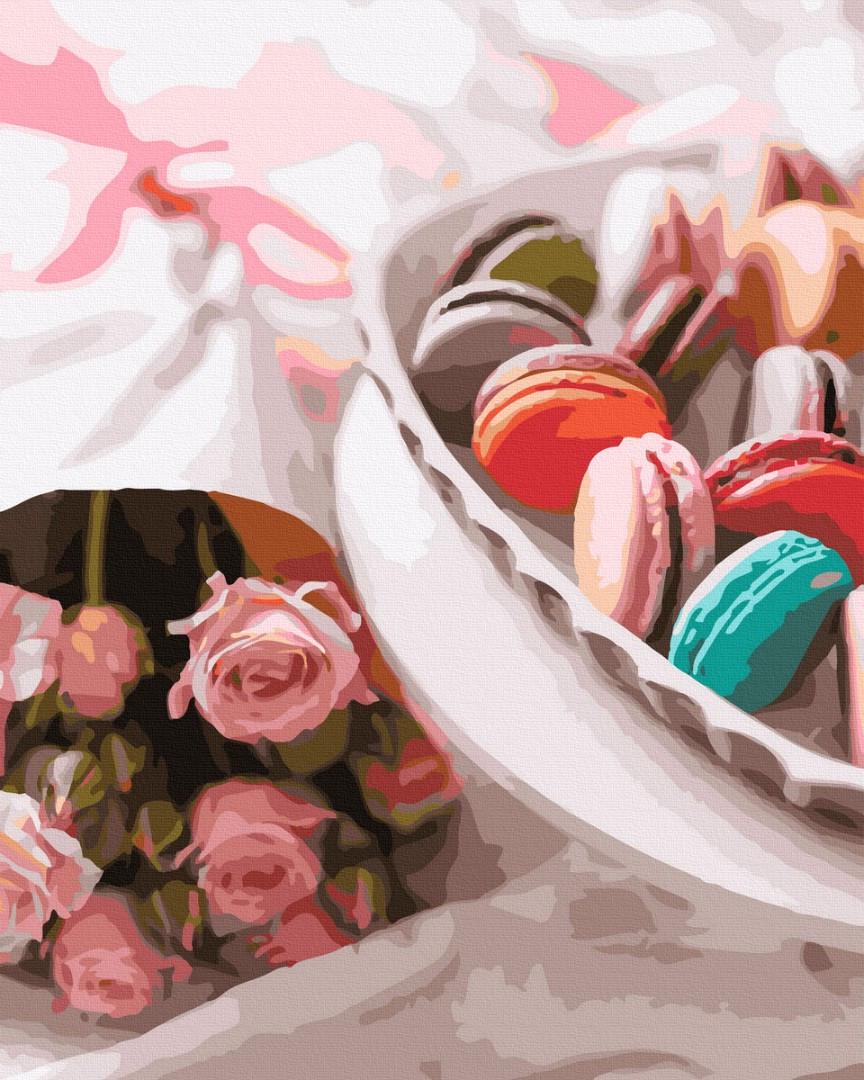 Картина по номерам Brushme Макаруны с любовью 40x50 см (GX41144)