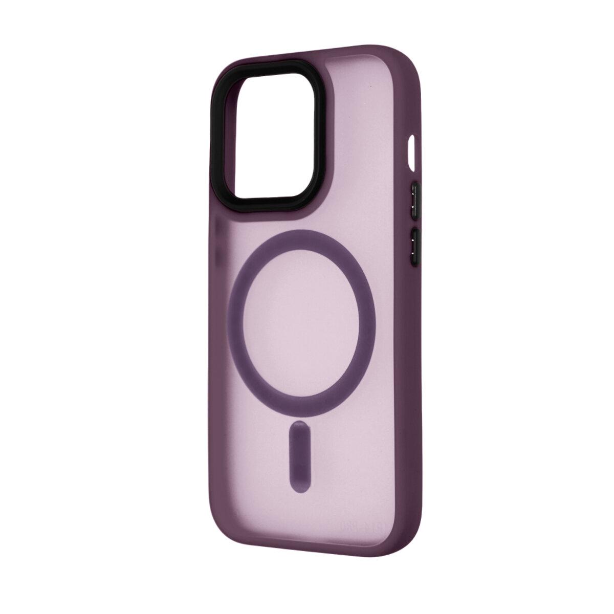Протиударний чохол для Apple iPhone 15 Pro Cosmic Magnetic Color HQ / Bordo