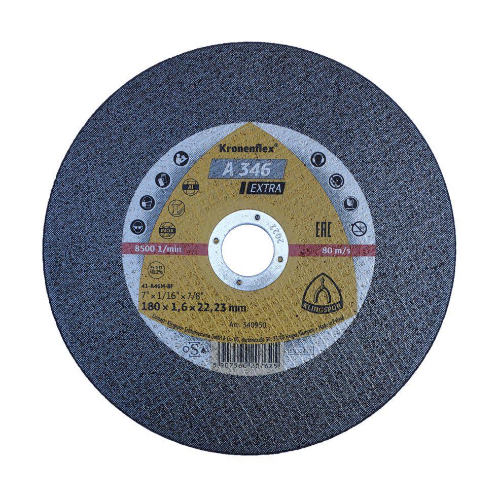 Круг отрезной Klingspor Kronenflex A 346 Extra 180х22,23 мм (23217)