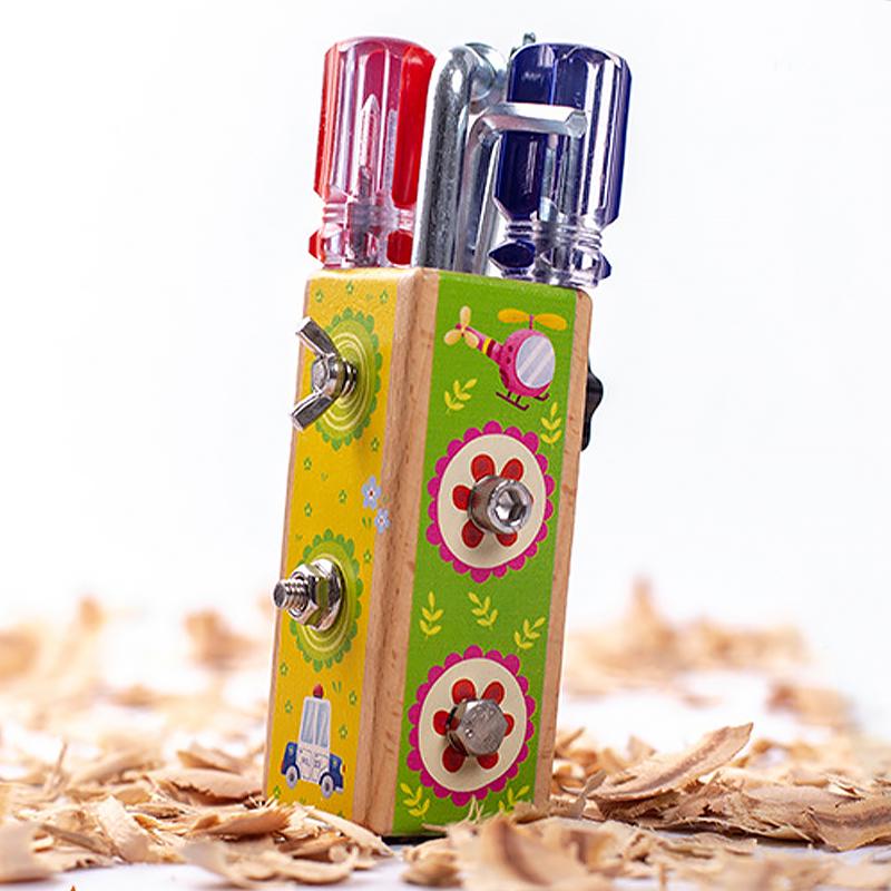 Дитяча розвиваюча іграшка Бізіборд DW-063 дерев'яна викрутка багатофункціональна - фото 2 Дитяча розвиваюча іграшка Бізіборд DW-063 дерев'яна викрутка багатофункціональна - фото 2