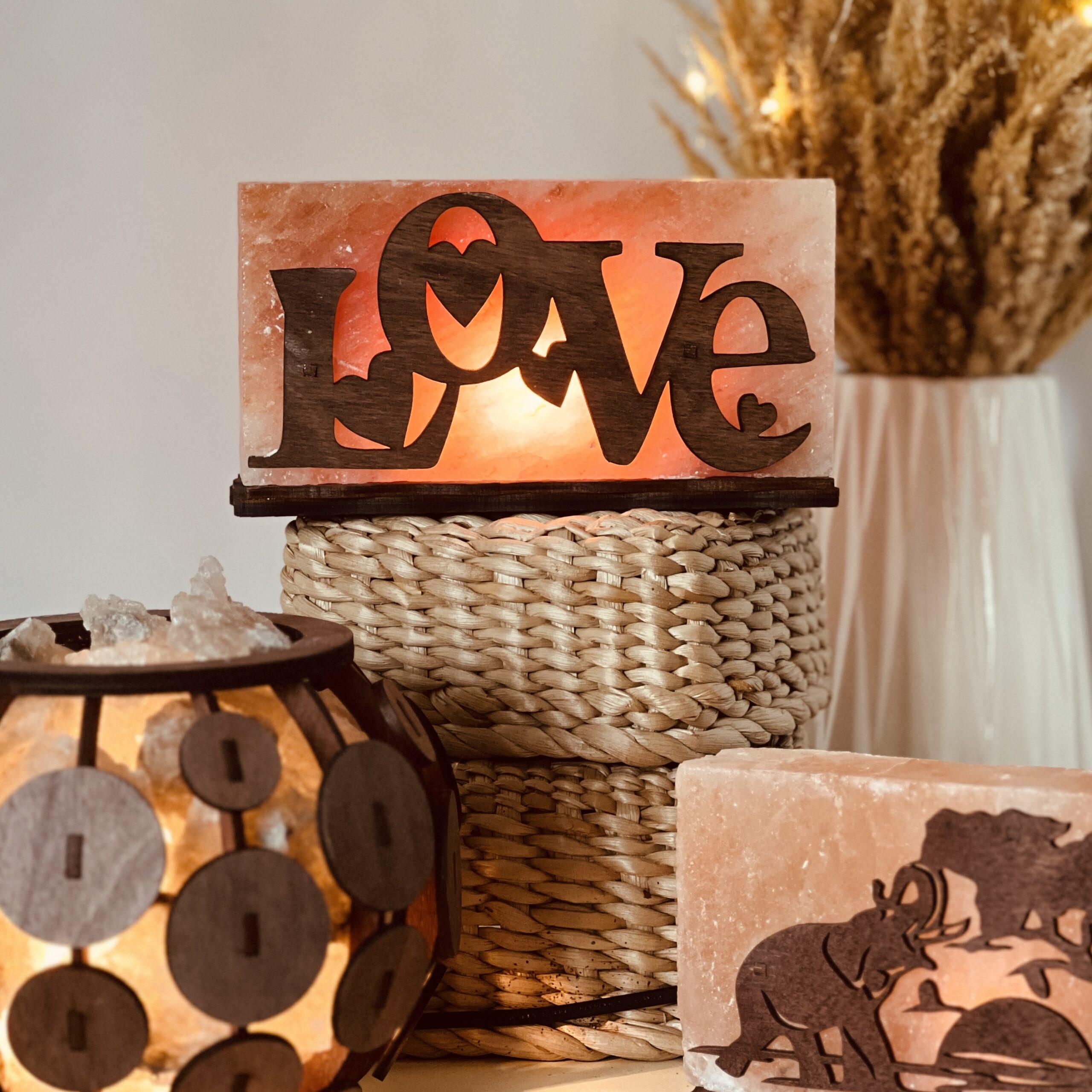 Соляна лампа декоративна Himalayan Кохання 2 кг (29903000) - фото 10