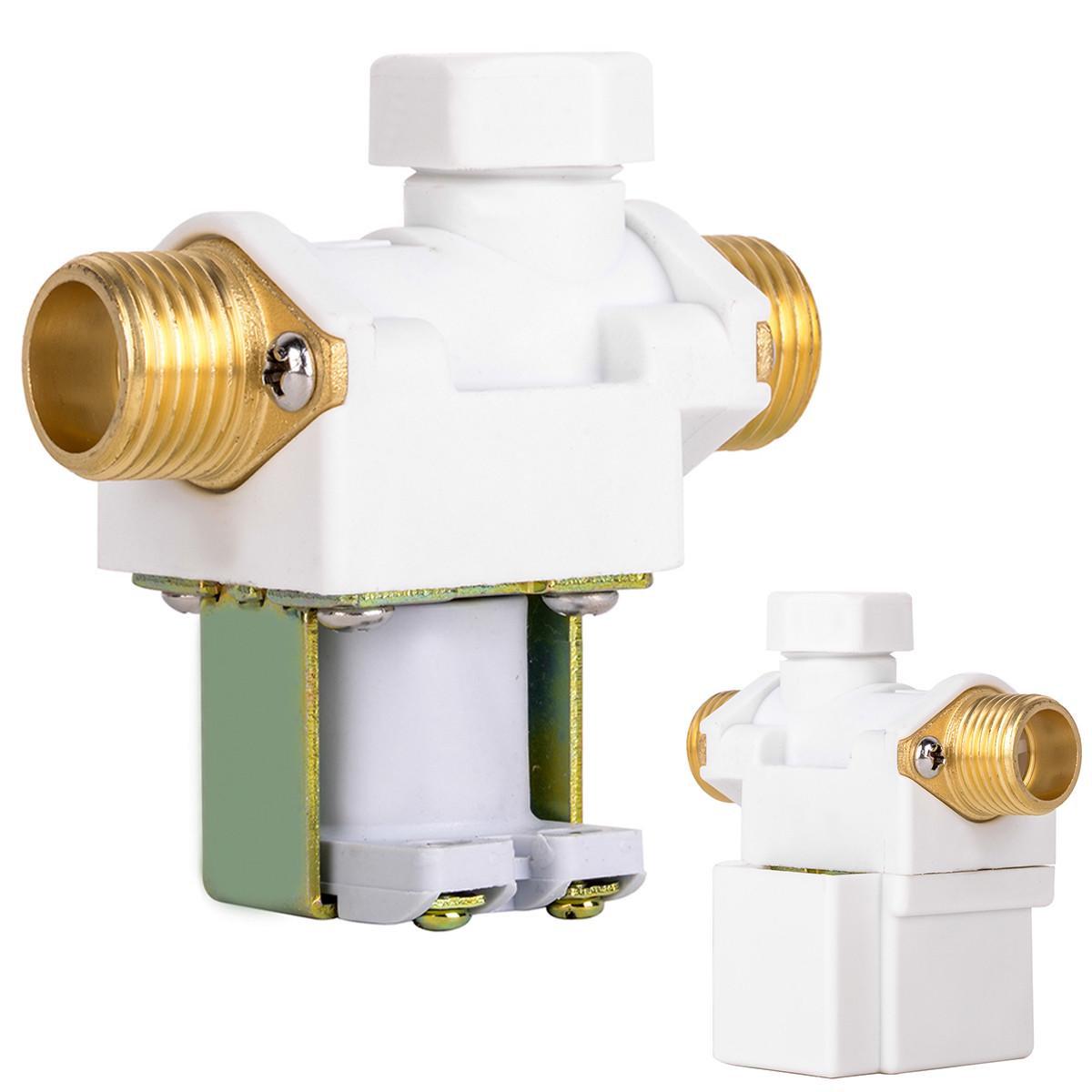 Клапан электрический соленоидный с металлическими патрубками 1/2" AC 220 В - фото 6