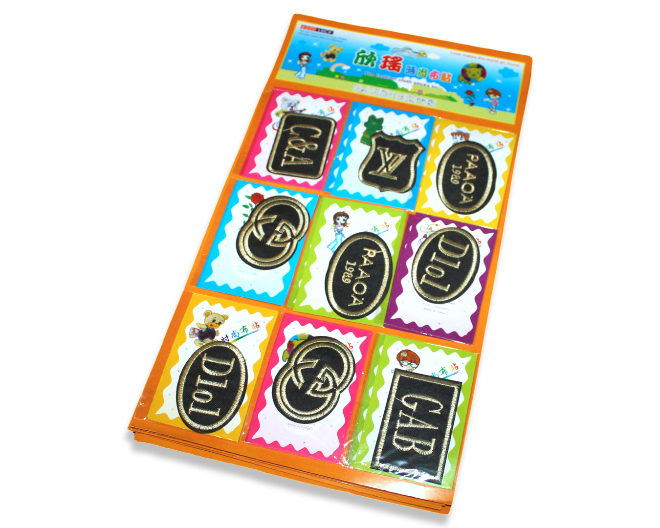 Аппликация для одежды нашивка №153 Бренды 9 шт.