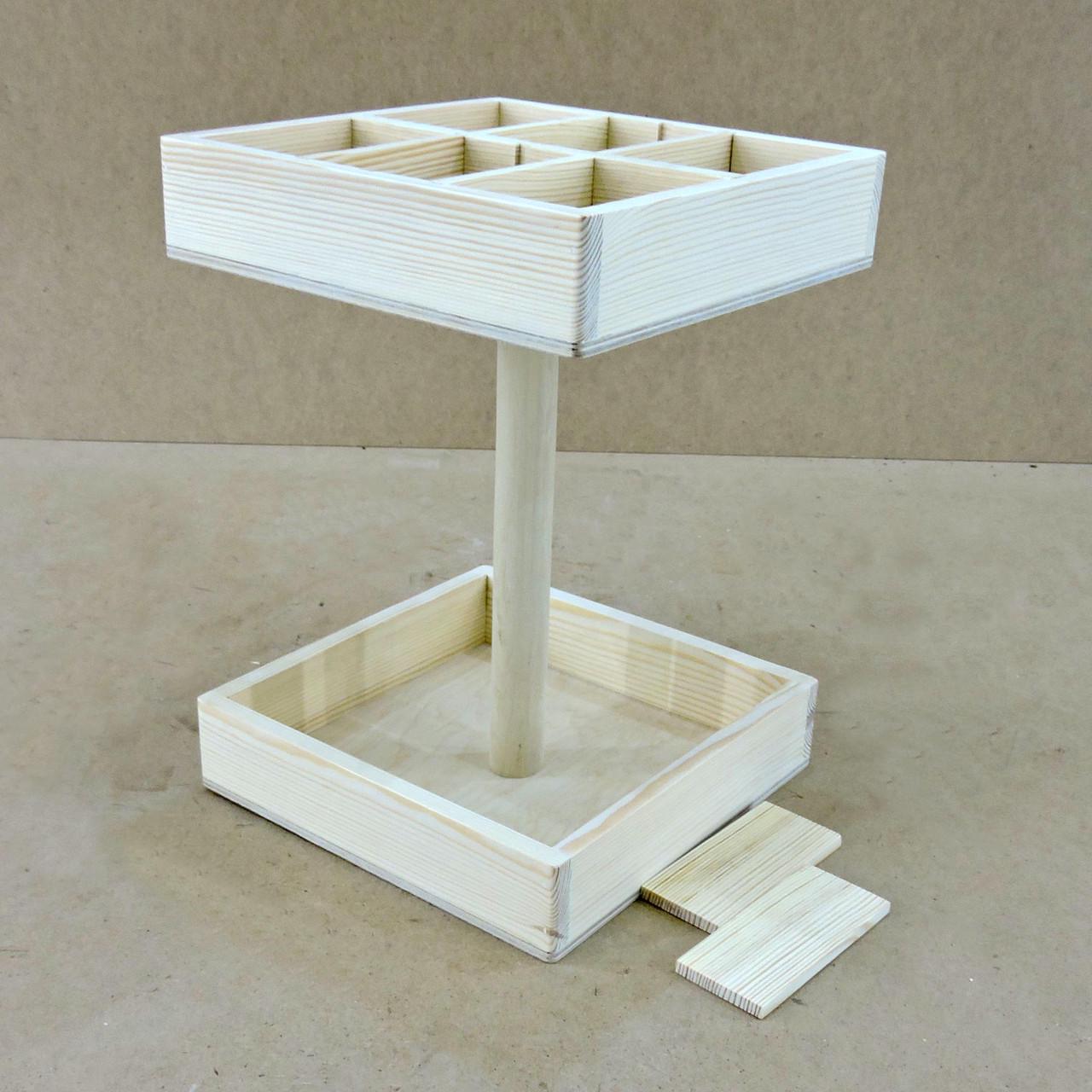 Полка для ванной настольная из дерева Корбих Бланже (ВНО-001901) - фото 6 Полка для ванной настольная из дерева Корбих Бланже (ВНО-001901) - фото 6