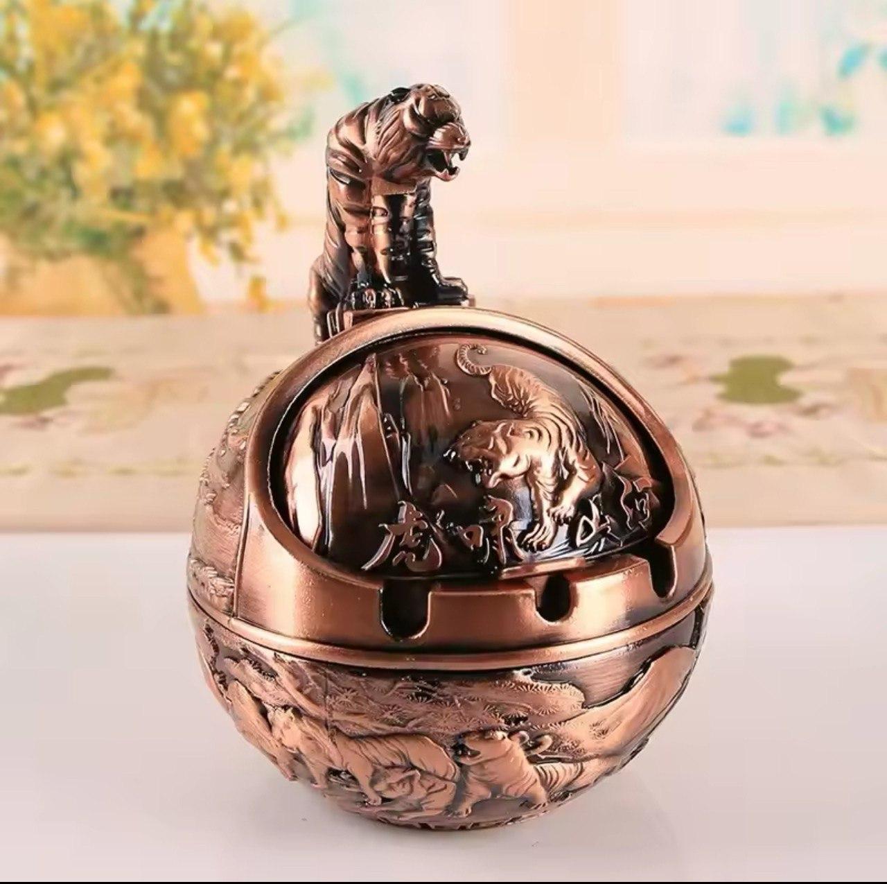 Пепельница металлическая год Тигра Бронзовый (Арт1909) Пепельница металлическая год Тигра Бронзовый (Арт1909)