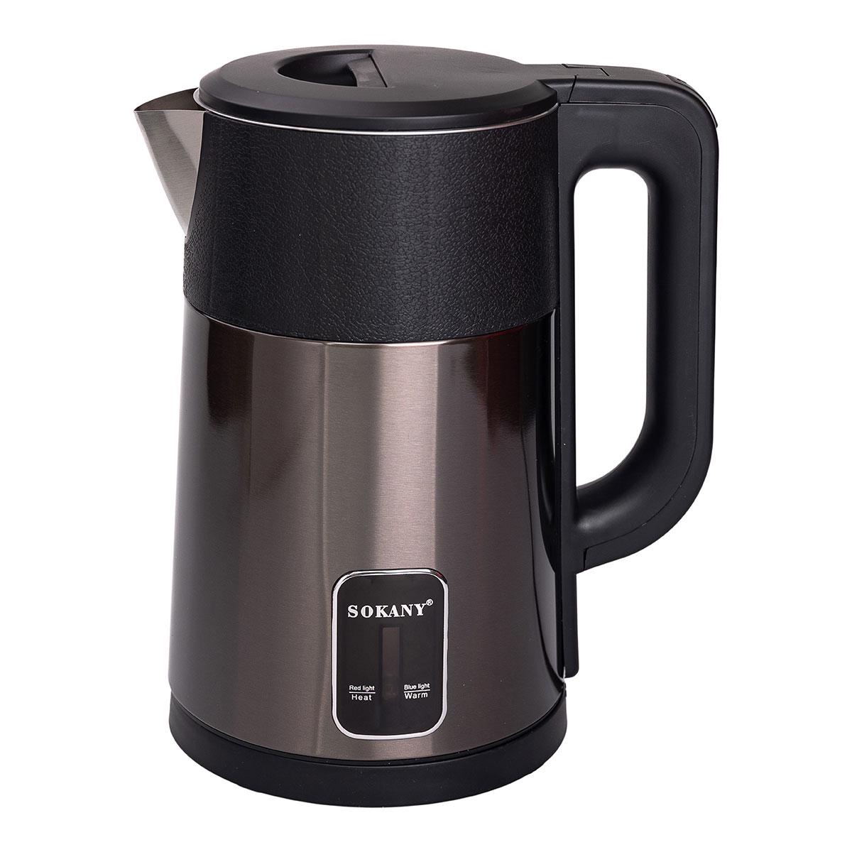Електрочайник Sokany з автоматичним вимкненням побутовий 1500 Вт 2,5 л (5939) - фото 4