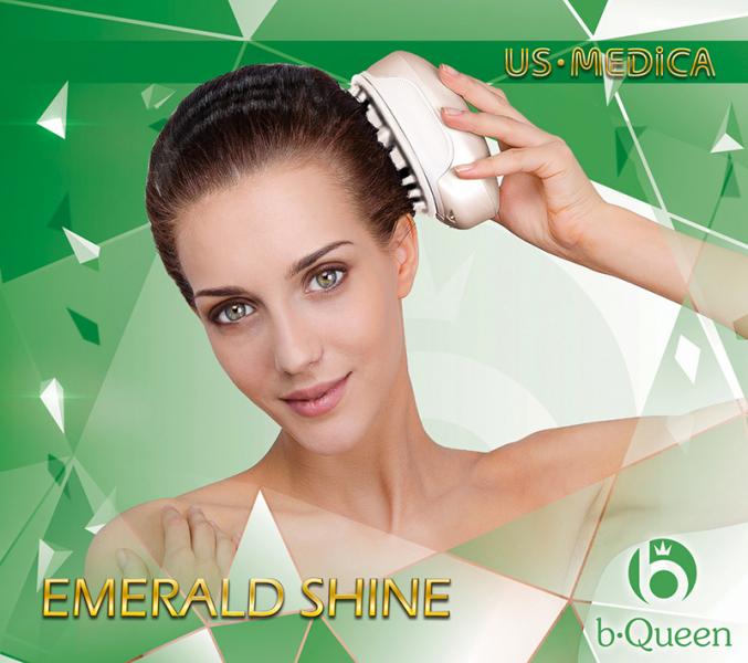 Прибор для массажа головы US MEDICA Emerald Shine Розовый (US0538) - фото 2