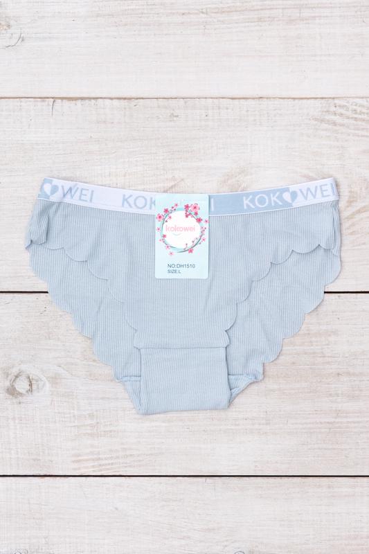 Труси-сліпи жіночі з хвилястим краєм Носи Своє L Блакитний (15984)