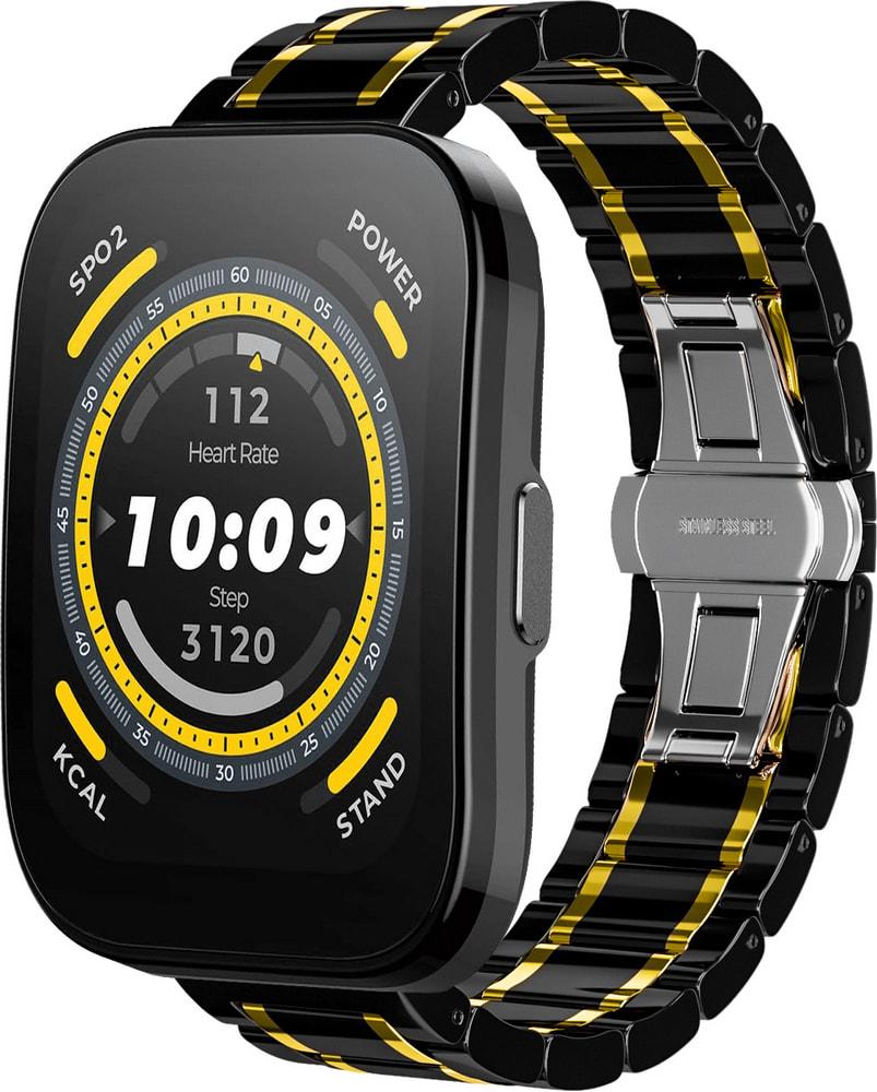 Ремешок керамический Ceramo для Amazfit Bip 5 Black/Gold (34336-02)