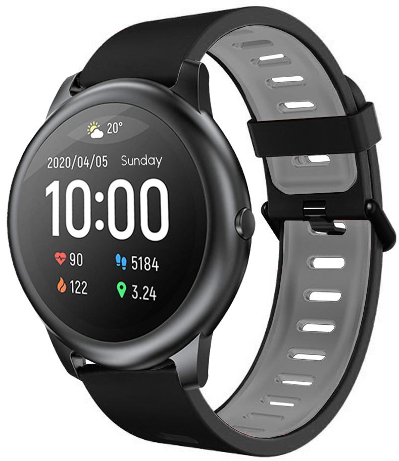 Ремінець Traf для Haylou Smart Watch Solar LS05 Black-Grey (23309) Ремінець Traf для Haylou Smart Watch Solar LS05 Black-Grey (23309)
