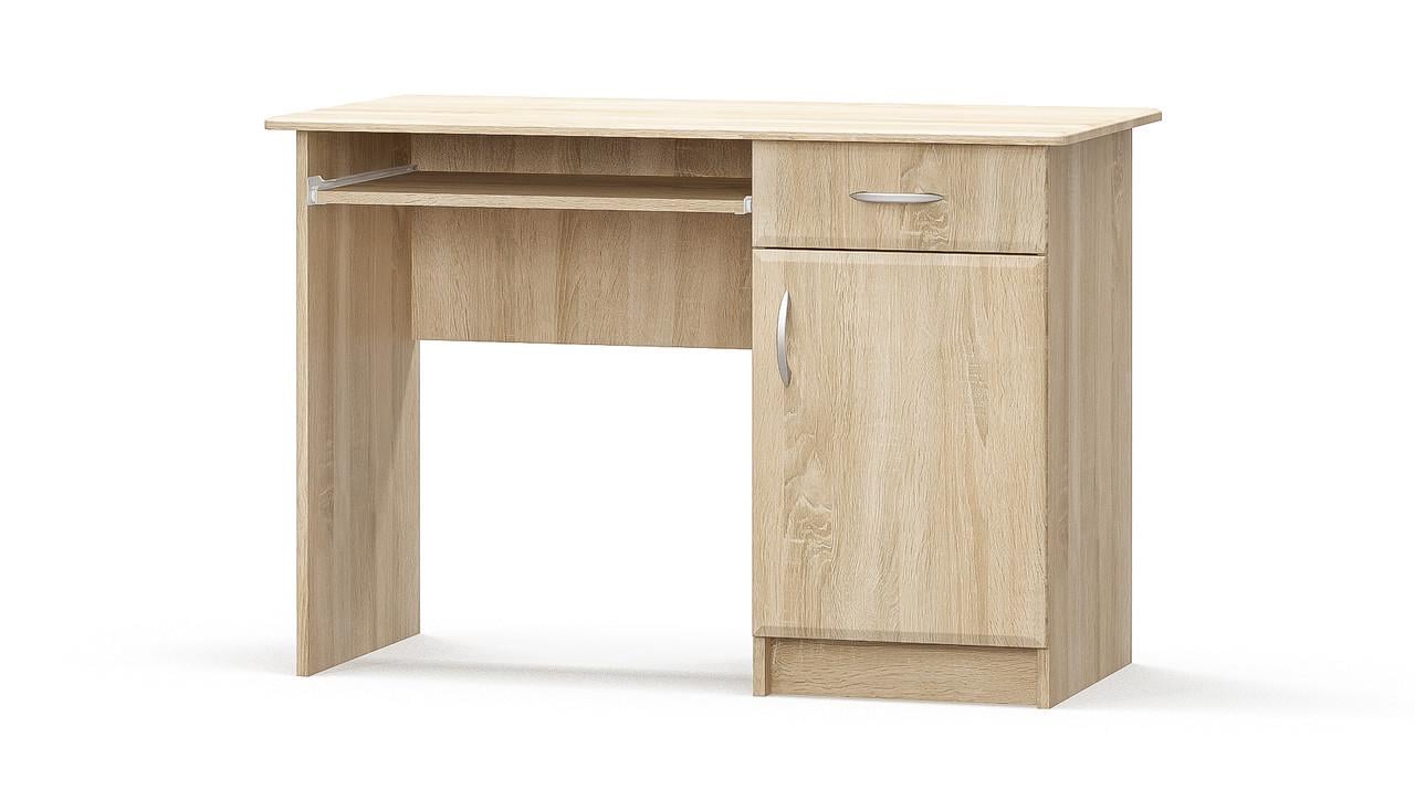 Письменный стол Мебель Сервис прямой однотумбовый с полками 110х75 см Дуб сонома (stil_2_tumba1_MDF_MS) - фото 1 Письменный стол Мебель Сервис прямой однотумбовый с полками 110х75 см Дуб сонома (stil_2_tumba1_MDF_MS) - фото 1